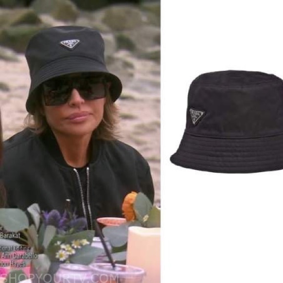 Prada: Triangle Logo Re-Nylon Edition Bucket Hat - Picture 16 of 17